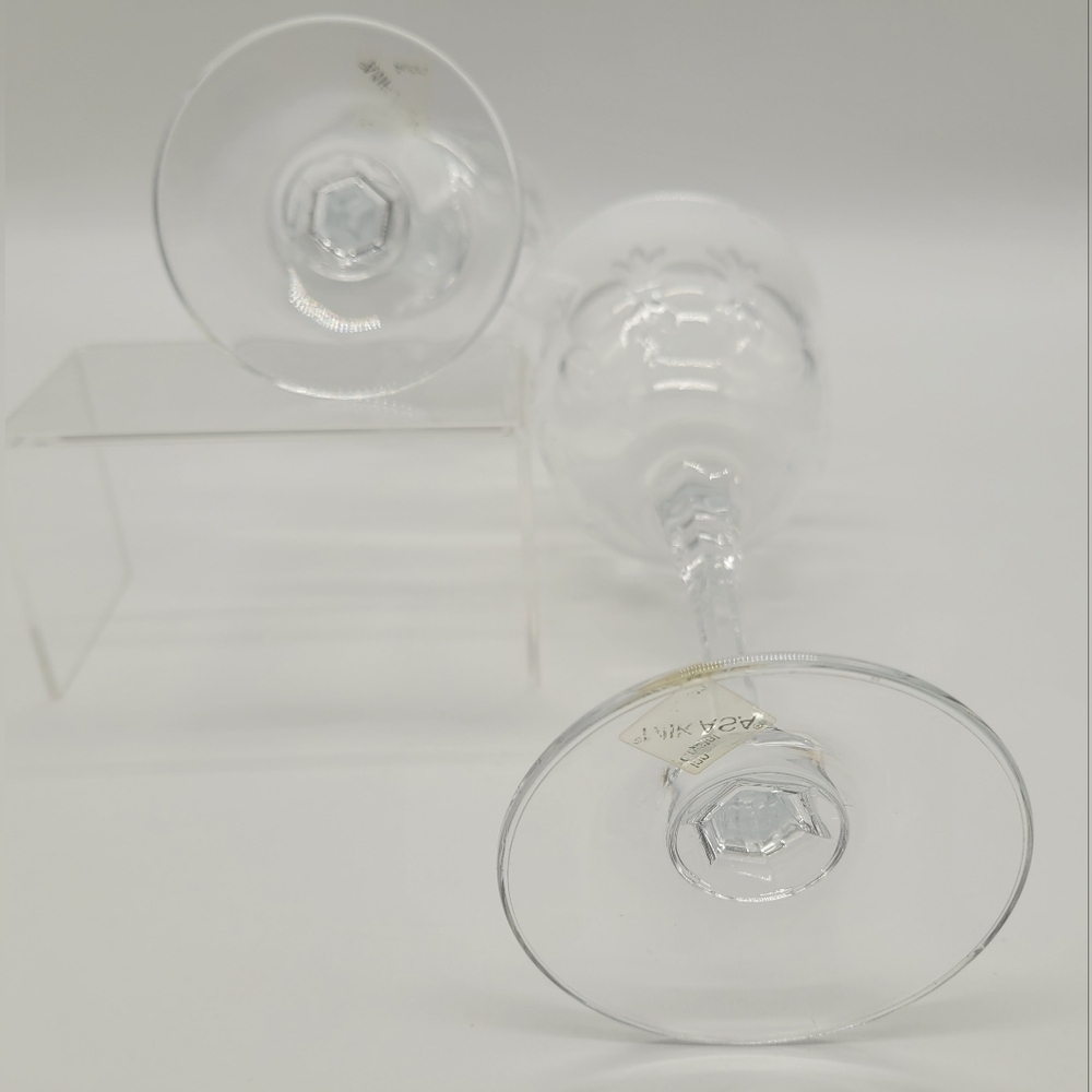 Mikasa Austria Inn Crystal Wine Glasses 8 1/4 set of 2​​​ - Picture 4 of 6
